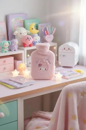 Miniso Sanrio Lisanslı My Melody Peluş Kaplı Sıcak Su Torbası – Yumuşak Dokulu Konforlu Termofor
