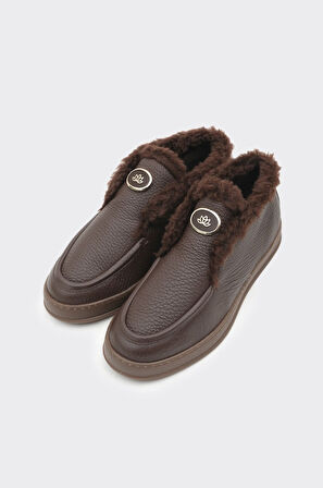 Bilekte Hakiki Deri Kadın Bot 