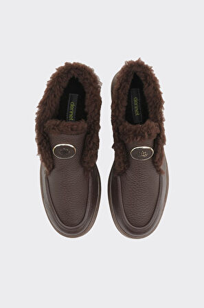 Bilekte Hakiki Deri Kadın Bot 