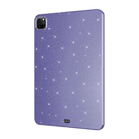 Apple iPad Pro 11 2018 Uyumlu Fuchsia Işıltılı Tablet Kılıf