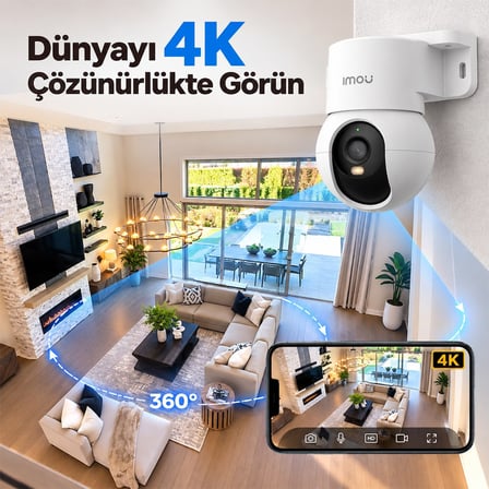 Imou IPC-PS2MP-8X0 Ranger PS2M Poe 2.8Mm Lens İki Yönlü Ses Renkli Gece Görüş 4K 8Mp Bullet Kamera