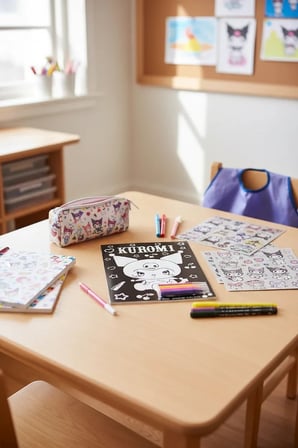 Sanrio Lisanslı Kuromi Boyama Seti – Sihirli Parti Velvet Art