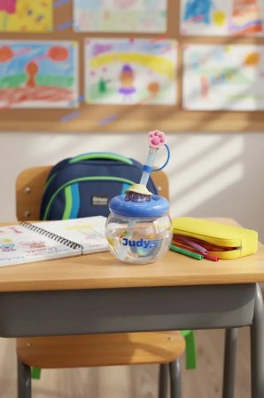 Disney Lisanslı Zootropolis Judy Pipetli Plastik Su Kabı 600 Ml – Sızdırmaz & Şeffaf