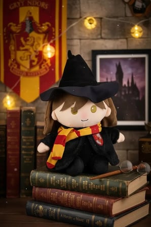 Harry Potter Lisanslı Peluş Oyuncak 25 Cm – Oturan Sihirli Cüppeli Koleksiyon Figürü