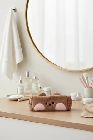 Miniso Lisanslı Minini Serisi Bnini Saç Bandı – Makyaj & Cilt Bakımı İçin Yumuşak Ve Esnek