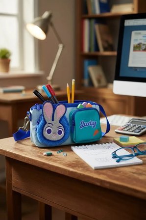 Disney Lisanslı Zootropolis 22 Cm Kalemlik – Çok Bölmeli Judy Hopps Model