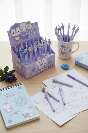 Miniso Lisanslı Mini Family Penpen Figürlü Tükenmez Kalem 0.5 Mm Siyah – Sevimli Tasarım
