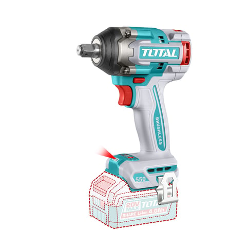 TOTAL LI-ION AKÜLÜ SOMUN SÖKME MAKİNESİ 550Nm-AI TIWLI2055E