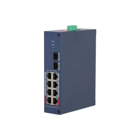 DAHUA CHS4210-8GT-110, 8 Port, Gigabit, PoE 110W, 2 Port Uplink, 2 Port SFP, Cloud Yönetilebilir, Switch
