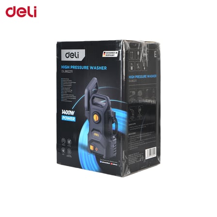 Deli EDL882211 Yüksek Basınçlı Yıkama Makinesi 1400W, Siyah