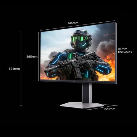 TCL 27G64 Gaming Monitörü 27" 1ms 180Hz Qhd 2k Qd-Mini LED Oyuncu Monitörü (Hdmı+Dp, Fast-Hva Panel, Hdr 600, Freesync) (TCL Türkiye Garantili)