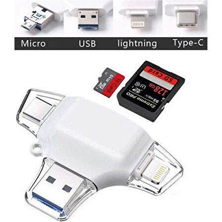 DAYTONA HC06-B ÇOK FONKSİYON USB FLASH,İOS-PC,BEYAZ