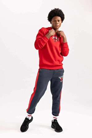 DeFactoFit NBA Chicago Bulls Standart Fit Jogger Eşofman Altı A9837AX23WNAR231