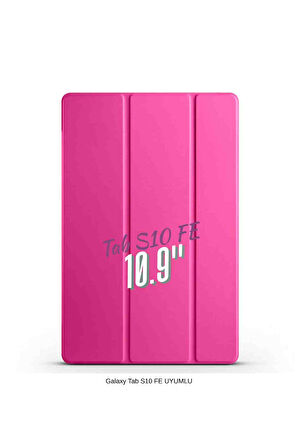 Galaxy Tab S10 FE Uyumlu 10.9" Katlanabilen Standlı Smart Cover Akıllı Tablet Kılıfı