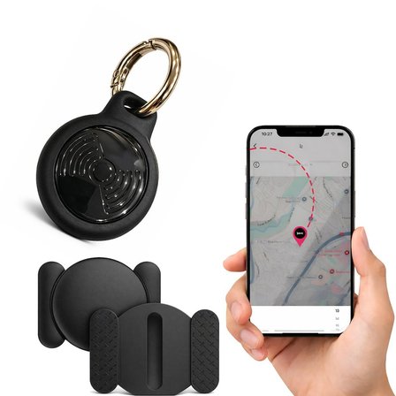 PH331 TagPro iOS ve Android Uyumlu Profesyonel Mıknatıslı Akıllı GPS Takip Cihazı Konum Araba, Motor, Valiz, Evcil Hayvan Takip Cihazı (Siyah)