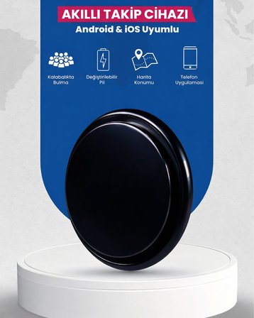 PH331 TagPro iOS ve Android Uyumlu Profesyonel Mıknatıslı Akıllı GPS Takip Cihazı Konum Araba, Motor, Valiz, Evcil Hayvan Takip Cihazı (Siyah)