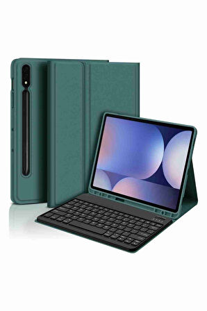 Galaxy Tab S9 Plus / S9 FE Plus Uyumlu 12.4" Klavyeli Tablet Kılıfı