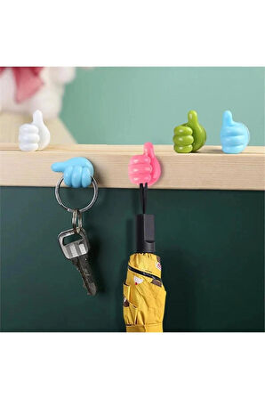 5’li El Figürlü Tutucu Set – Kablo, Takı, Yüzük ve Kolye Düzenleyici, Yapışkanlı Sabitleyici