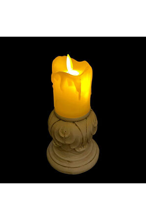 Seçtim Aldım Titreyen Alevli Erimiş Led Mum 3'lü