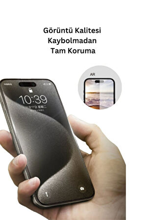iPhone 17 Pro Uyumlu URR 3D Anti Reflection (AR) Ultra Cam Telefon Ekran Koruyucu