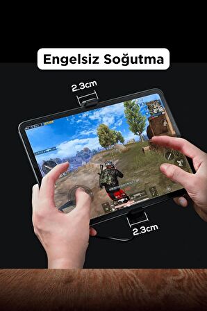 DL05T Dijital Göstergeli Tablet Soğutucu Gamer Oyuncu Radyatör 30 Watt Soğutma Fanı