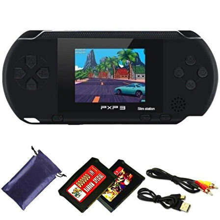 PXP3 Slim Station Retro Oyun Konsolu 16bit Cep Atari