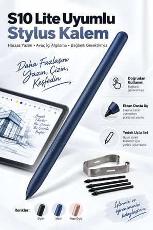 Galaxy Tab S10 Lite Uyumlu S Pen Tablet Kalemi