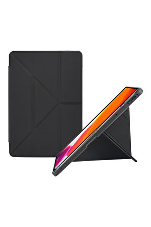 Galaxy Tab S6 Lite P620 2024 Wifi Uyumlu Trifolding Akıllı Uyku Modlu Silikon Tablet Kılıfı
