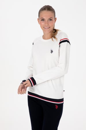 U.S. Polo Assn. Kadın Uzun Kollu Yuvarlak Yaka Dar Paça Pamuklu Kışlık Pijama Takımı S26118