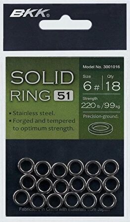 BKK Solid Ring-51 BKK-6 18 Pcs