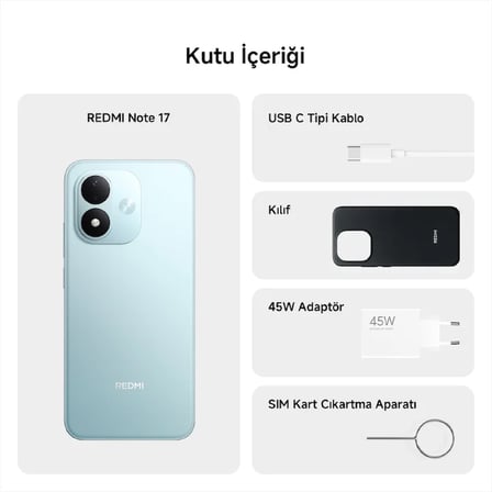 Xiaomi Redmi Note 17 4G 6G+128G Mavi (Xiaomi Türkiye Garantili)