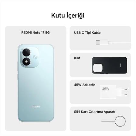 Xiaomi Redmi Note 17 5G 6G+128G Mavi (Xiaomi Türkiye Garantili)