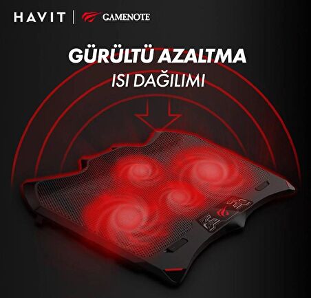 Havit Gamenote F2081 Cooling Pad RGB Gaming Laptop Soğutucu