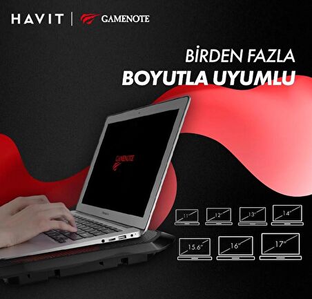 Havit Gamenote F2081 Cooling Pad RGB Gaming Laptop Soğutucu