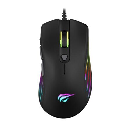 Gamenote MS1002 Kablolu Rgb Optik Oyuncu Mouse Siyah