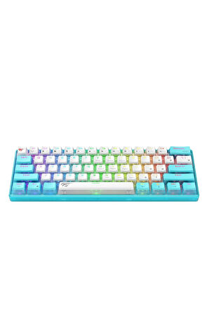 Havit Gamenote KB903L Pudding %60 Mekanik RGB Aydınlatma Oyuncu Klavyesi - 61 Tuş - Mavi