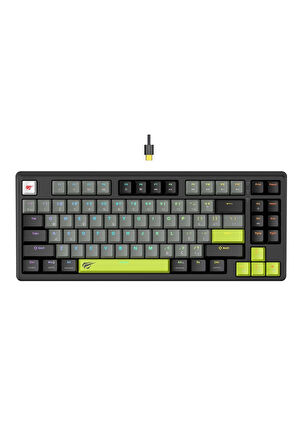 Havit Gamenote KB904L Manyetik Switch Mekanik Klavye - RGB, Hot-Swappable, 8kHz