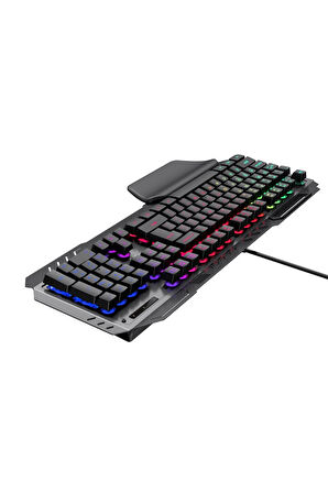 Havit Gamenote KB838L Rainbow Aydınlatma Metal Oyuncu Klavyesi 