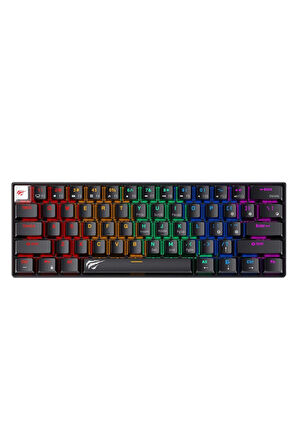 Havit Gamenote KB903L %60 Mekanik Blended Aydınlatma Oyuncu Klavyesi - 61 Tuş - Siyah
