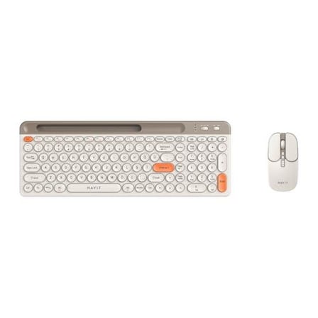 Havit KB835WB Bej Kablosuz Klavye Mouse Seti