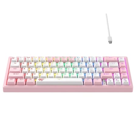 Havit Gamenote Kb874l RGB Gaming %60 Klavye Pembe