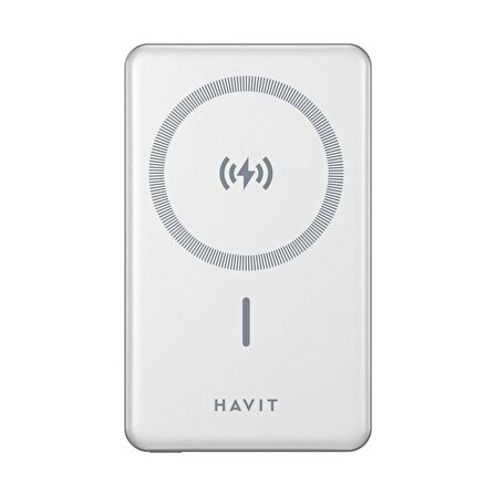 Havit 5000MAH Magsafe Manyetik Kablosuz Powerbank Ultra Ince 20W, Iphone Uyumlu