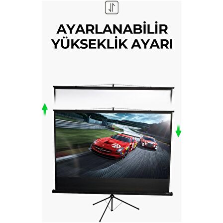 Havit 220x125cm Ayarlanabilir 100inç Ayaklı Projeksiyon Perdesi