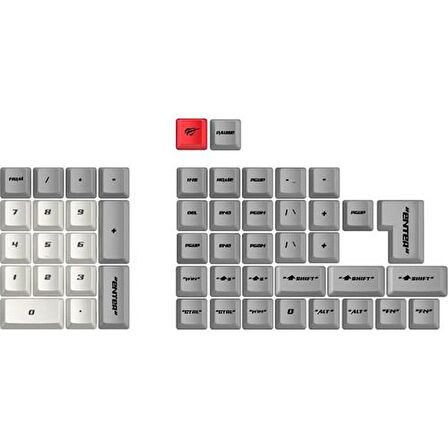 Havit Gamenote KC001 Keycaps 136 Parça PBT Gaming Mekanik Klavye Tuş Takımı