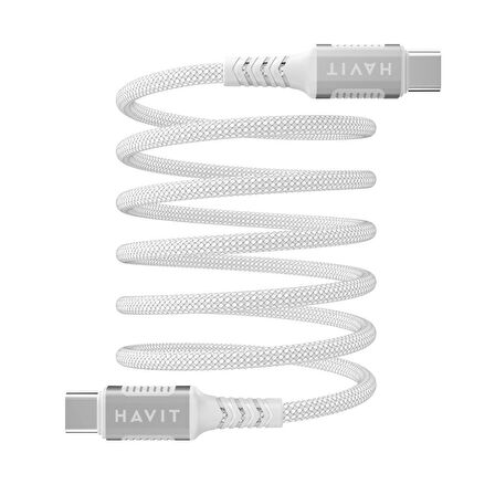 Havit CB6297 Type-C to Type-C Manyetik Şarj Kablosu PD60W