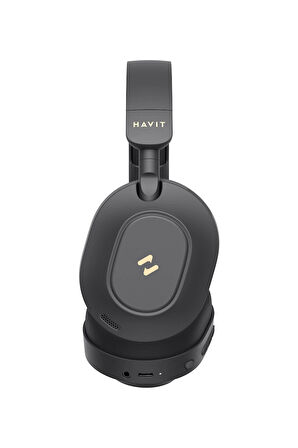 Havit H668BT ANC Bluetooth Kulaküstü Kulaklık - 80 Saat, Anc, Çift Cihaz Desteği, Hi-Res Audio - Siyah