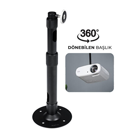 Havit MA304 Projeksiyon Tavan Askı Aparatı 360 Derece