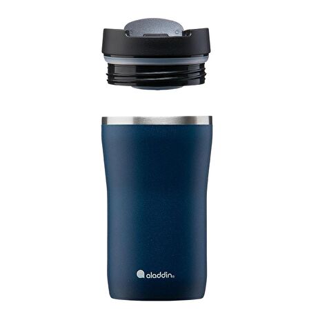 Aladdin Cafe Thermavac Leak-Lock Lacivert 250 ml Paslanmaz Çelik Termos Mug