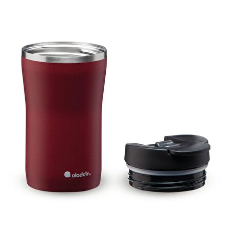 Aladdin Cafe Thermavac Leak-Lock Bordo 250 ml Paslanmaz Çelik Termos Mug