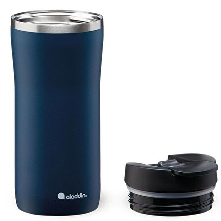Aladdin Mocca Thermavac Leak-Lock™ Çelik Termos Lacivert Bardak 0,35 Lt